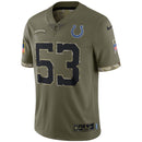 Indianapolis Colts Olive 2022 Salute To Service Limited Jersey