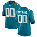 Jacksonville Jaguars Teal Custom Team Game Jersey