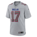 Josh Allen Buffalo Bills Gray Atmosphere Fashion Game - Jersey