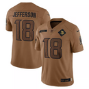 Justin Jefferson Brown Minnesota Vikings 2023 Salute To Service Limited Jersey