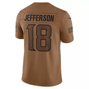 Justin Jefferson Brown Minnesota Vikings 2023 Salute To Service Limited Jersey