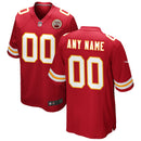 Kansas City Chiefs Red Custom Game Jersey