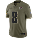 Kyle Pitts Olive Atlanta Falcons 2022 Salute To Service Limited Jersey