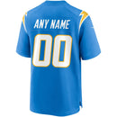 Los Angeles Chargers Powder Blue Custom Game Jersey