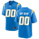 Los Angeles Chargers Powder Blue Custom Game Jersey