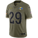 Los Angeles Rams Eric Dickerson Olive Salute To Service Retired Player Limited Jersey