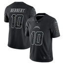 Los Angeles Chargers Justin Herbert Black RFLCTV Limited Jersey