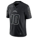 Los Angeles Chargers Justin Herbert Black RFLCTV Limited Jersey