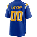 Los Angeles Chargers Royal Alternate Custom Game Jersey