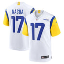 Los Angeles Rams Puka Nacua White Game Jersey
