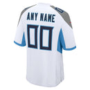 Men's Tennessee Titans White Custom Game Jersey