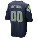 Men's Seattle Seahawks College Navy Custom Game Jersey