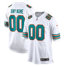 Miami Dolphins Game Secondary Alternate Jersey - White - Custom