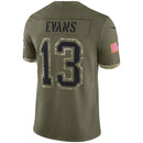 Mike Evans Olive Tampa Bay Buccaneers 2022 Salute To Service Limited Jersey