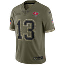 Mike Evans Olive Tampa Bay Buccaneers 2022 Salute To Service Limited Jersey