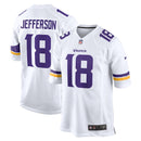 Minnesota Vikings Justin Jefferson White Game Player Jersey