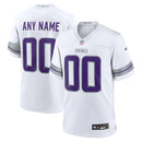 Minnesota Vikings White Alternate Custom Game Jersey
