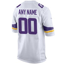Minnesota Vikings White Custom Game Jersey