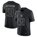 Minnesota Vikings Justin Jefferson Black RFLCTV Reflective Limited Jersey