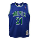 Youth Minnesota Timberwolves Kevin Garnett Mitchell & Ness Blue 1995-96 Hardwood Classics Swingman Jersey