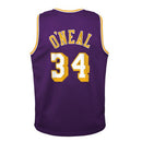 Youth Los Angeles Lakers Shaquille O`Neal Mitchell & Ness Purple 1996-97 Hardwood Classics Swingman Jersey