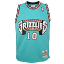 Youth Vancouver Grizzlies Mike Bibby Mitchell & Ness Teal 1998-99 Hardwood Classics Swingman Jersey
