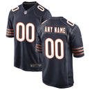 Navy Chicago Bears Custom Game Jersey