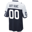 Navy Dallas Cowboys Alternate Custom Game Jersey