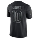 New England Patriots Mac Jones Black RFLCTV Limited Jersey
