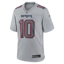 New England Patriots Mac Jones Gray Atmosphere Fashion Game Jersey