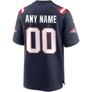 New England Patriots Navy Custom Game Jersey