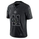 New Orleans Saints Alvin Kamara Black RFLCTV Limited Jersey
