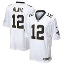 New Orleans Saints Chris Olave White Game Player Jersey