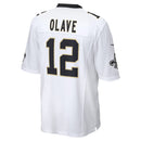 New Orleans Saints Chris Olave White Game Player Jersey