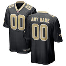 New Orleans Saints Nike Black Custom Game Jersey