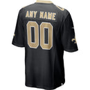 New Orleans Saints Nike Black Custom Game Jersey