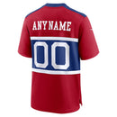 New York Giants Century Red Alternate Game Custom Jersey