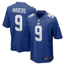 New York Giants Malik Nabers Royal 2024 NFL Draft First Round Pick Player Game Jersey