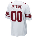 New York Giants White Custom Game Jersey