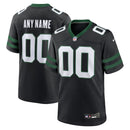 New York Jets Black Alternate Game Jersey - Custom