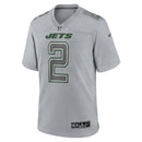 New York Jets Zach Wilson Nike Gray Atmosphere Fashion Game Jersey