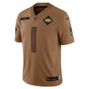 New York Jets Ahmad Sauce Gardner Brown 2023 Salute To Service Limited Jersey