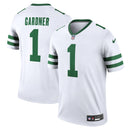 New York Jets Sauce Gardner Legacy White Legend Jersey