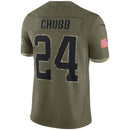 Nick Chubb Olive Cleveland Browns 2022 Salute To Service Limited Jersey