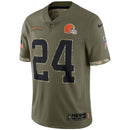 Nick Chubb Olive Cleveland Browns 2022 Salute To Service Limited Jersey