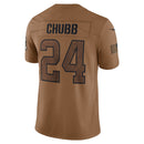 Nick Chubb Brown Cleveland Browns 2023 Salute To Service Limited Jersey