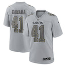 Alvin Kamara Gray New Orleans Saints Atmosphere Fashion Game Jersey