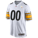 White Pittsburgh Steelers Away Custom Game Jersey