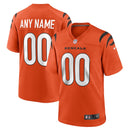 Orange Cincinnati Bengals Alternate Game Custom Jersey