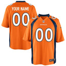 Orange Denver Broncos Custom Team Color - Game Jersey